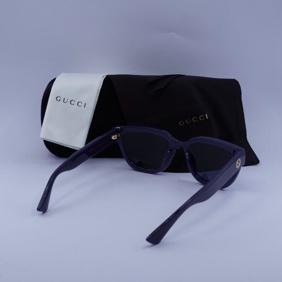 Gucci GG1578S 004 Cat Eye Sunglasses - Violet/Blue main image 4